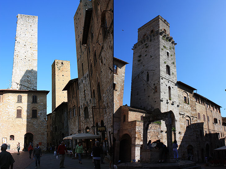 travel, italy, tuscany, san gimignano, towers