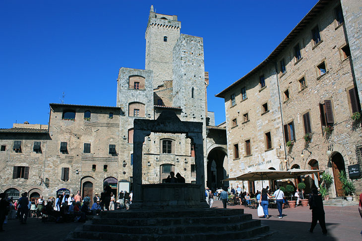 travel, italy, tuscany, san gimignano, towers