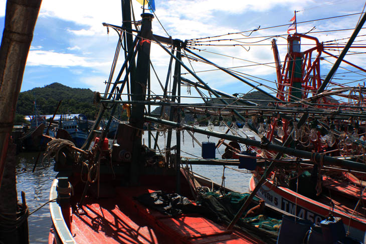 Thailand, Khanom, Port, Fishing