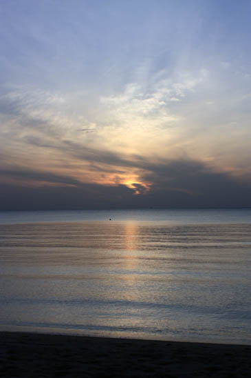 Thailand, Khanom, Beach, Sunrise