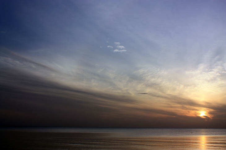 Thailand, Khanom, Beach, Sunrise