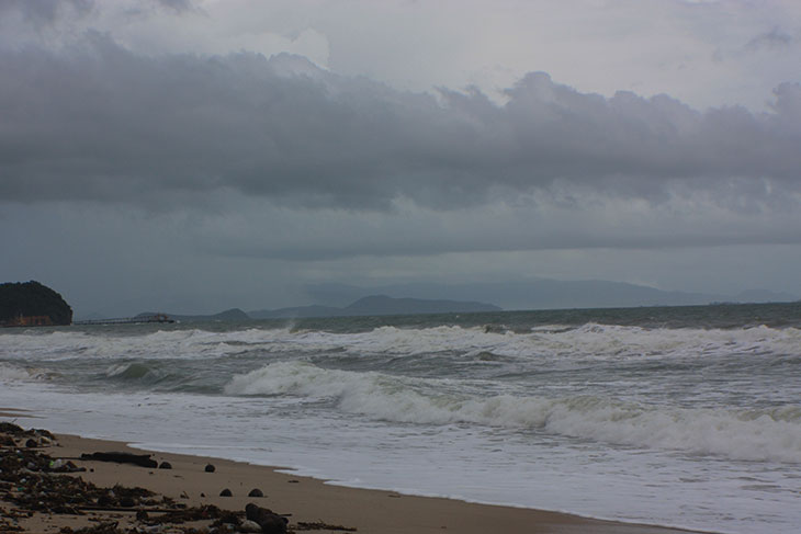 thailand, khanom, torrential rain