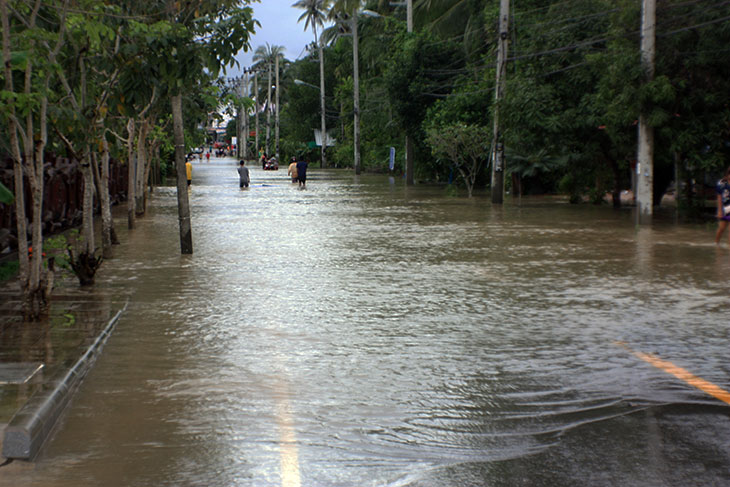 thailand, khanom, flooding