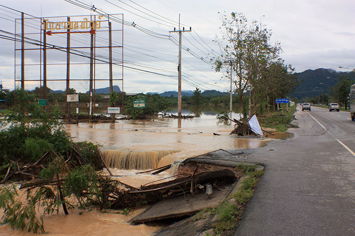 thailand, khanom, flooding