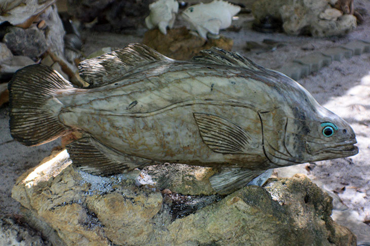 thailand, don sak, fish stone museum