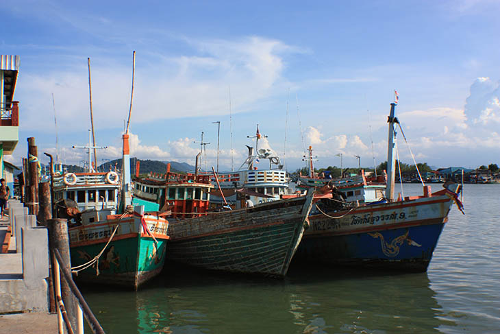 Thailand, Surat Thani, Don Sak River