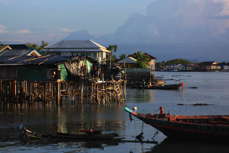 Thailand, Surat Thani, Don Sak River