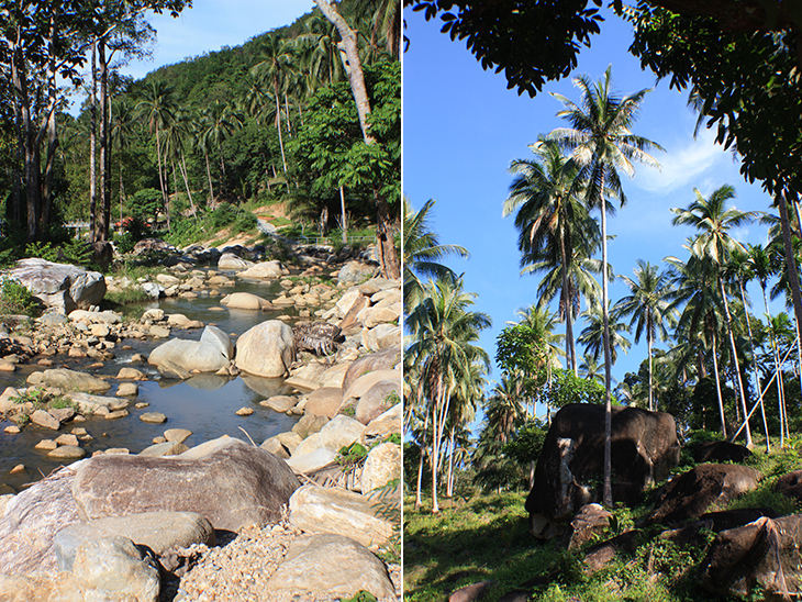 thailand, khanom, hin lat waterfall