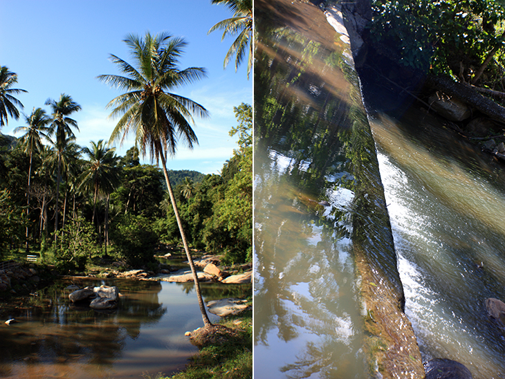 thailand, khanom, hin lat waterfall