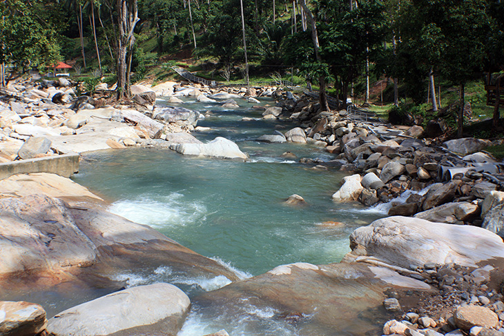 thailand, khanom, hin lat waterfall