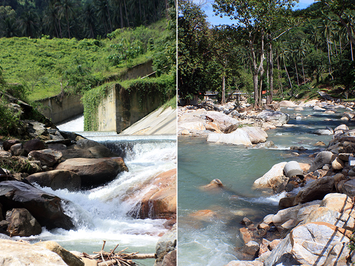 thailand, khanom, hin lat waterfall