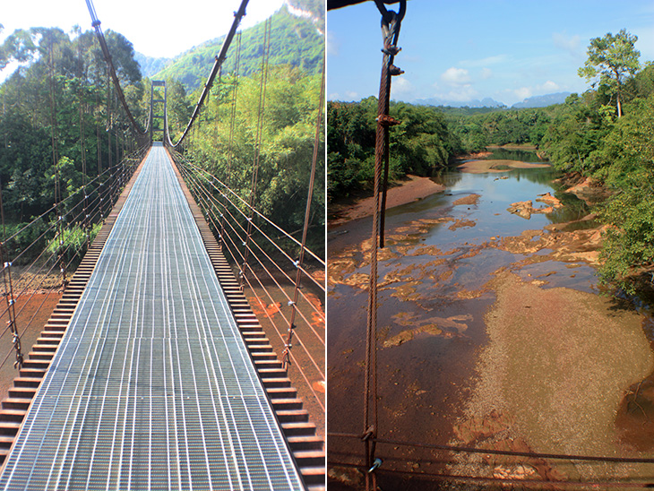 khao pang suspension bridge, surat thani, thailand