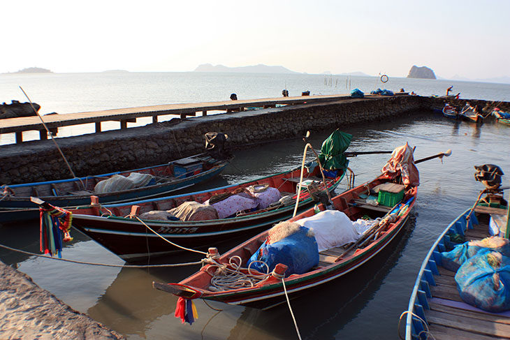 thailand, ban nam chuet, harbor