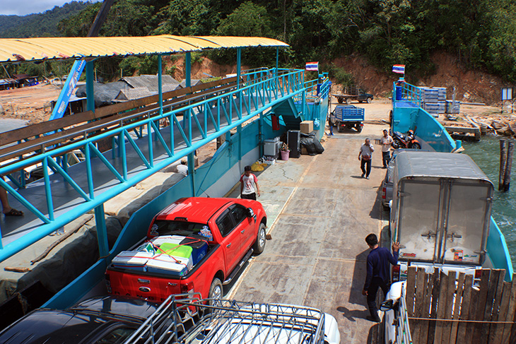 thailand, phang nga, ko yao noi, car ferry