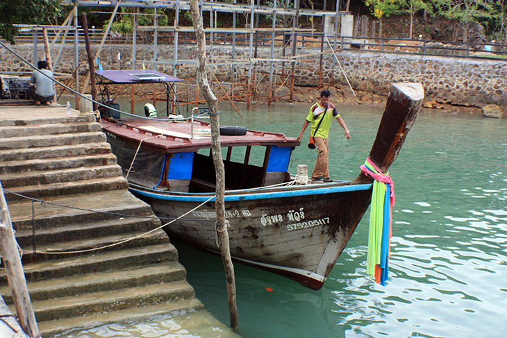 thailand, phang nga, ko yao noi, longtail