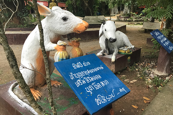 travel, thailand, phang nga, tham ta pan bureau of monks, bizarre, statues