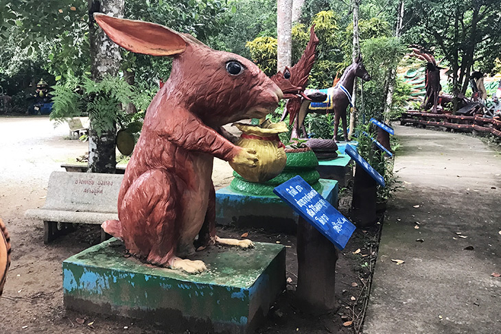 travel, thailand, phang nga, tham ta pan bureau of monks, bizarre, statues