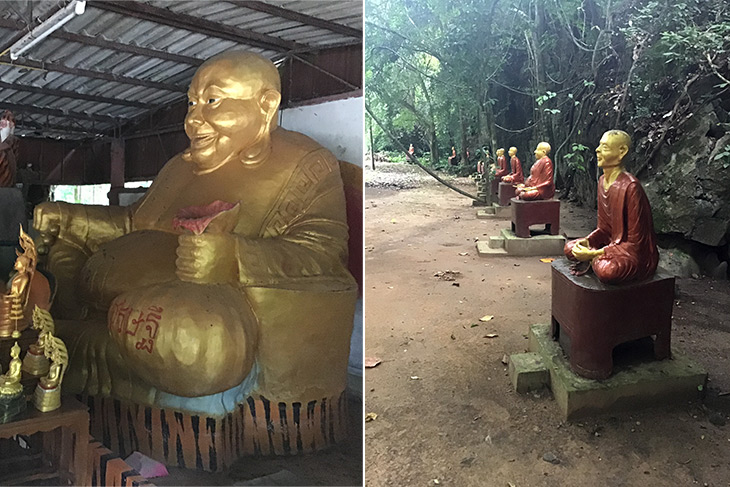 travel, thailand, phang nga, tham ta pan bureau of monks, bizarre, statues