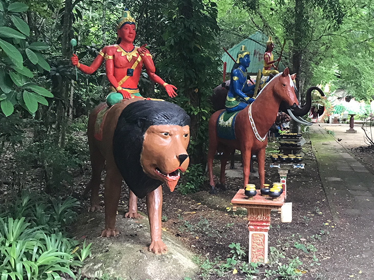 travel, thailand, phang nga, tham ta pan bureau of monks, bizarre, statues