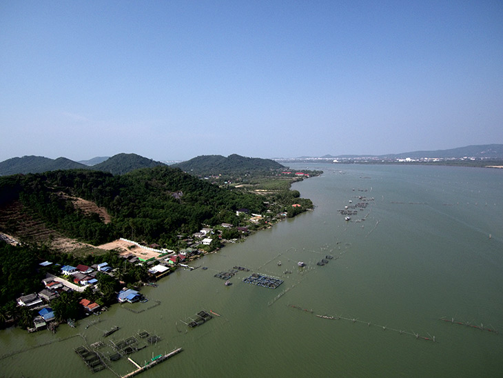 travel, thailand, songkhla, ko yo, aerial, drone