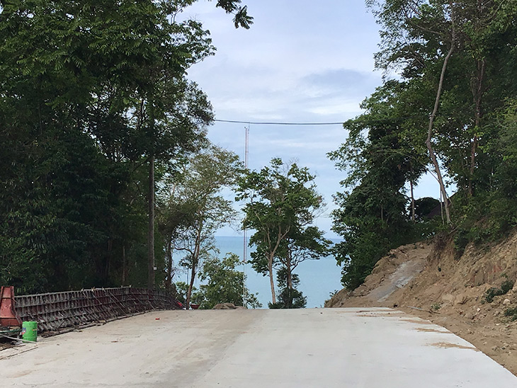 travel, thailand, khanom, khao plai dam, new road