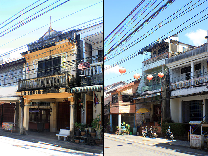 takua pa, old town, phang nga, thailand, travel