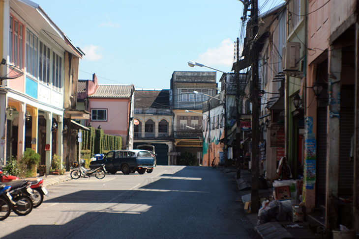 takua pa, old town, phang nga, thailand, travel