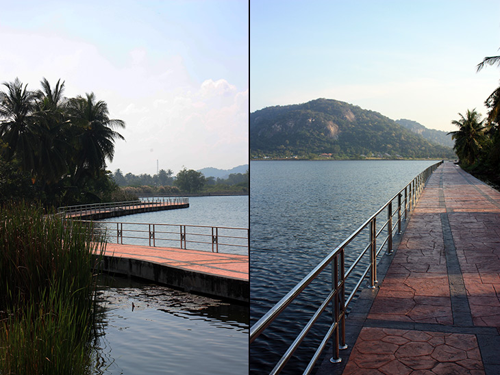 khao tao lake and shrine, hua hin, thailand, travel