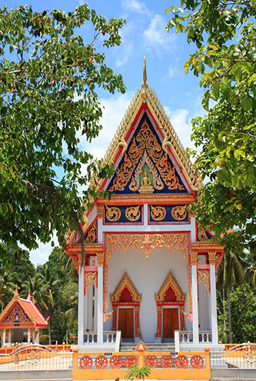 wats, temples, sichon, thailand