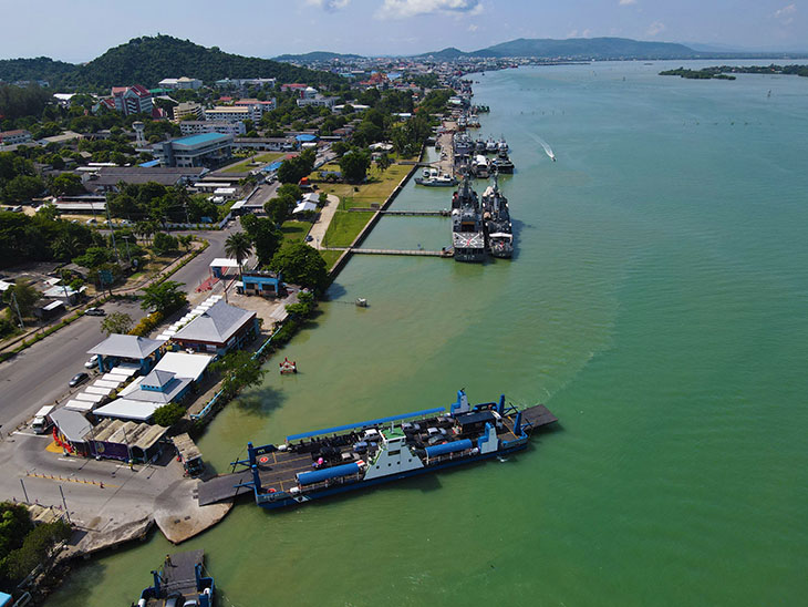 travel, thailand, songkhla, car ferry