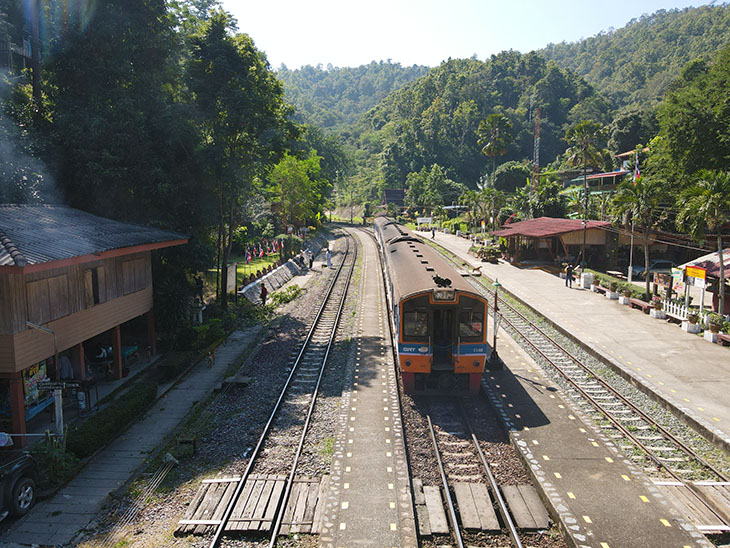 travel, thailand, khun tan train station and tunnel