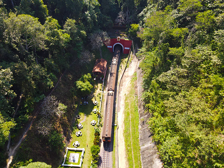 travel, thailand, khun tan train station and tunnel