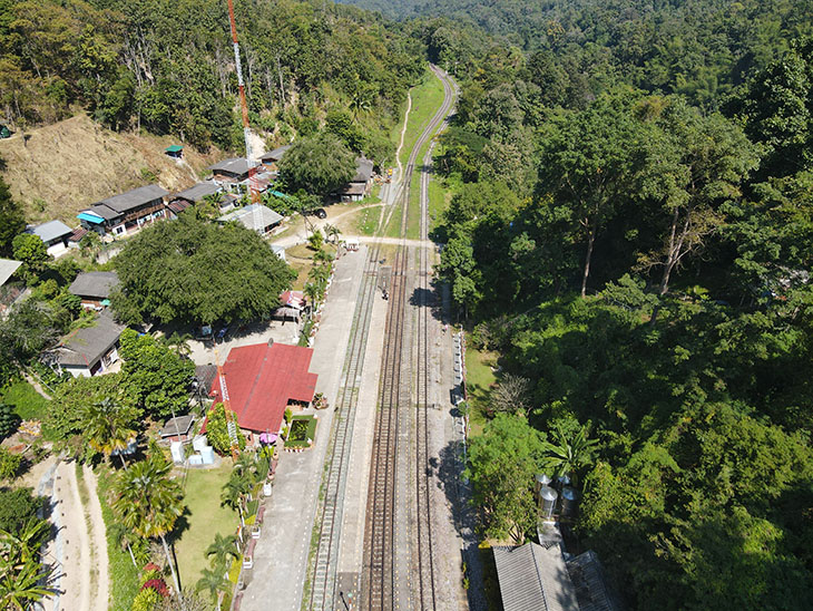 travel, thailand, khun tan train station and tunnel