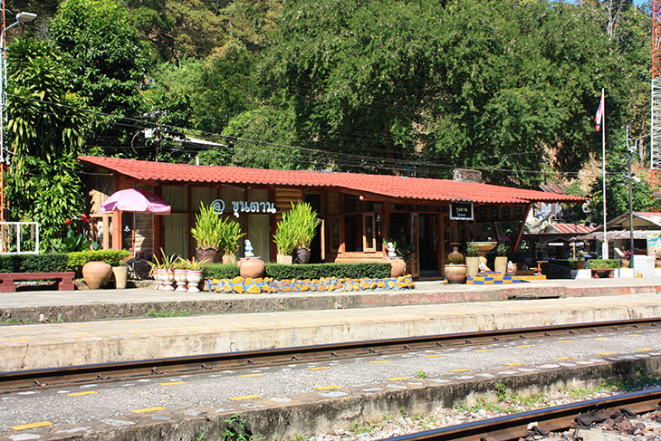 travel, thailand, khun tan train station and tunnel