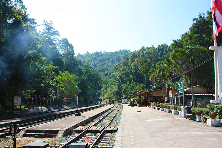 travel, thailand, khun tan train station and tunnel