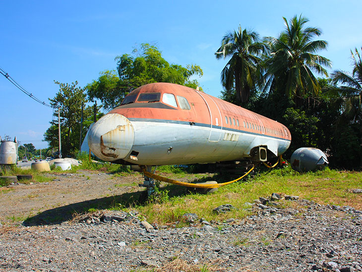 abandoned airplanes, chiang mai, thaiand