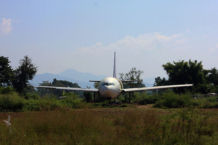 abandoned airplanes, chiang mai, thaiand