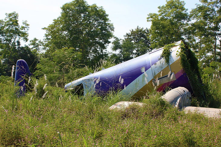 abandoned airplanes, chiang mai, thaiand