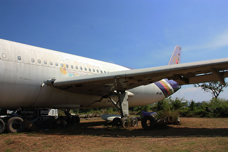 abandoned airplanes, chiang mai, thaiand