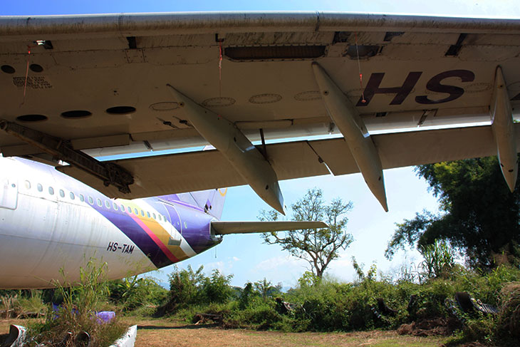 abandoned airplanes, chiang mai, thaiand