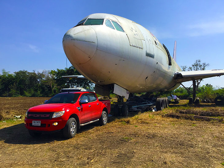 abandoned airplanes, chiang mai, thaiand