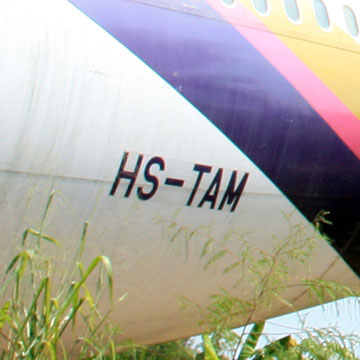 abandoned airplanes, chiang mai, thaiand