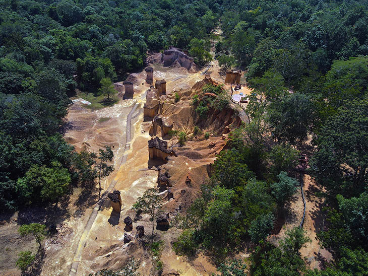 phae mueang phi forest park, phrae, thailand